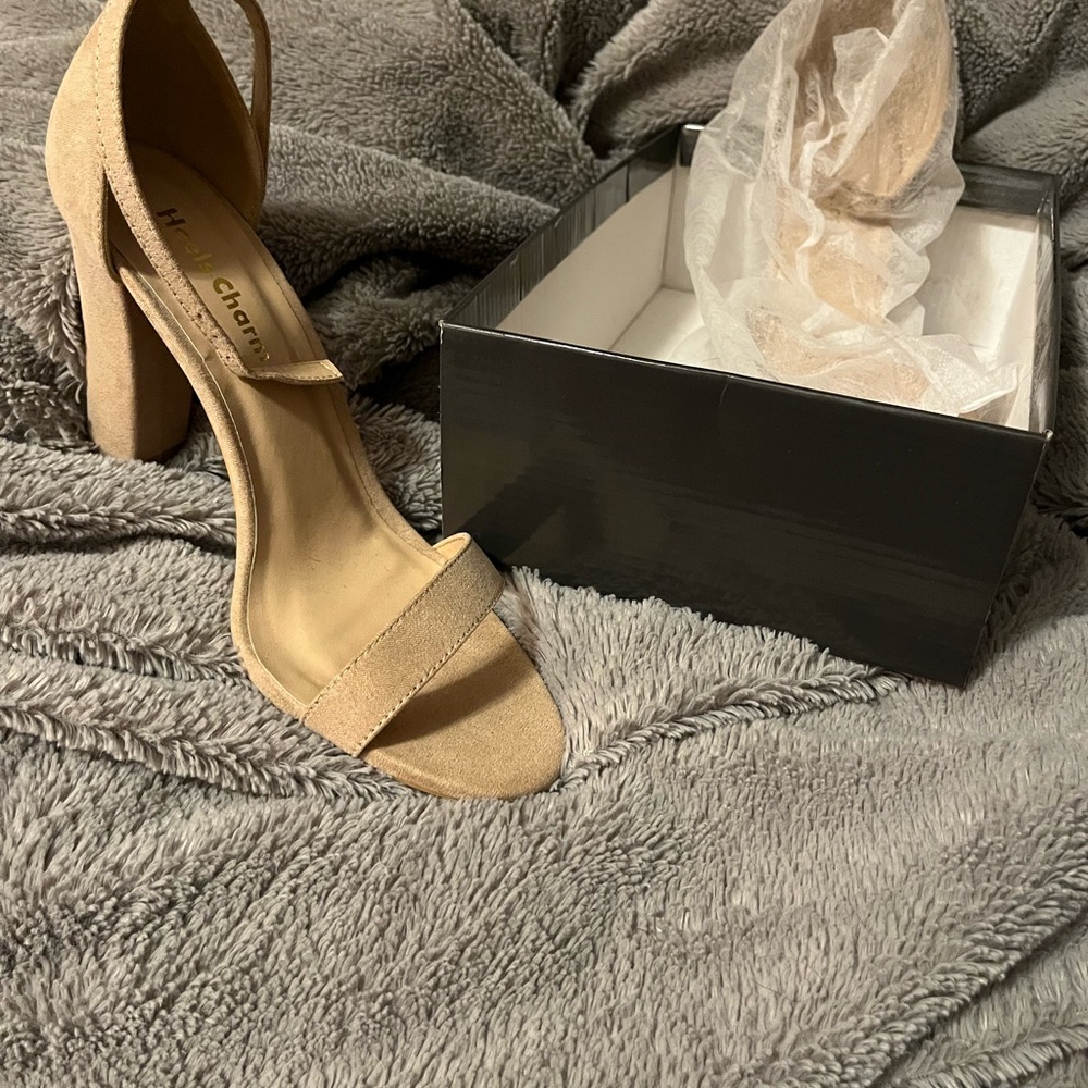 Elegant Beige Tan Women's Heels